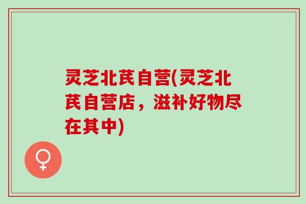 灵芝北芪自营(灵芝北芪自营店，滋补好物尽在其中)