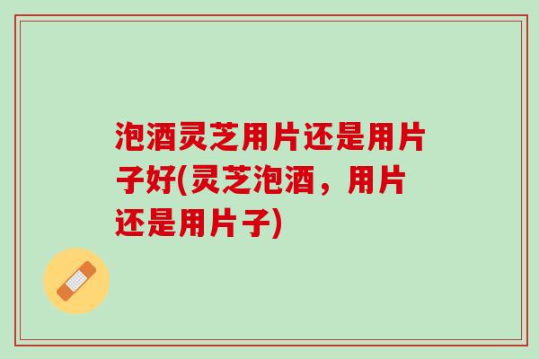 泡酒灵芝用片还是用片子好(灵芝泡酒,用片还是用片子) 泡酒灵芝用片还是用片子好(灵芝泡酒,用片还是用片子)
