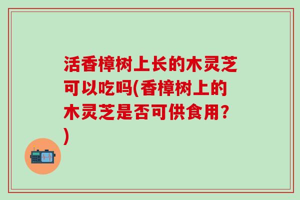 活香樟树上长的木灵芝可以吃吗(香樟树上的木灵芝是否可供食用？)