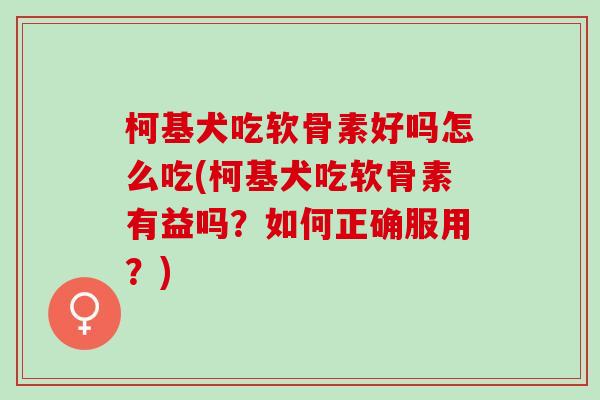 柯基犬吃软骨素好吗怎么吃(柯基犬吃软骨素有益吗？如何正确服用？)