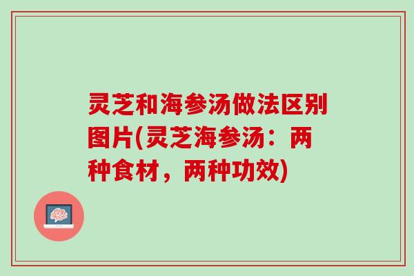 灵芝和海参汤做法区别图片(灵芝海参汤：两种食材，两种功效)