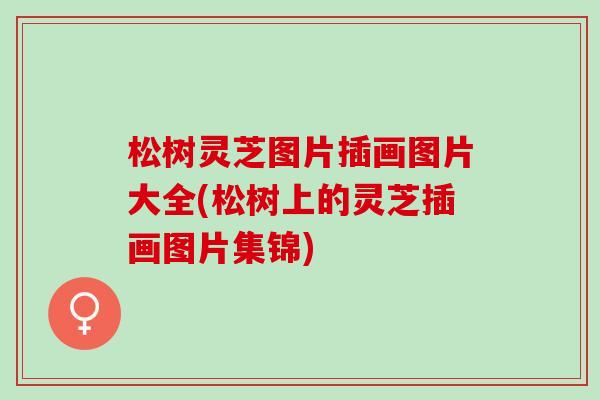 松树灵芝图片插画图片大全(松树上的灵芝插画图片集锦)