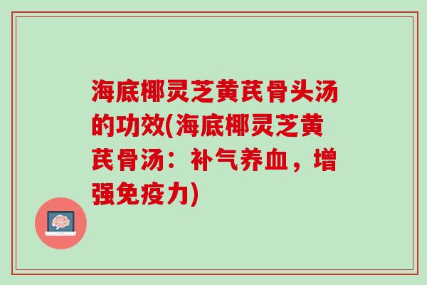 海底椰灵芝黄芪骨头汤的功效(海底椰灵芝黄芪骨汤：补气养血，增强免疫力)