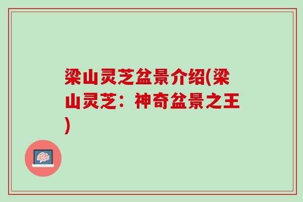 梁山灵芝盆景介绍(梁山灵芝：神奇盆景之王)