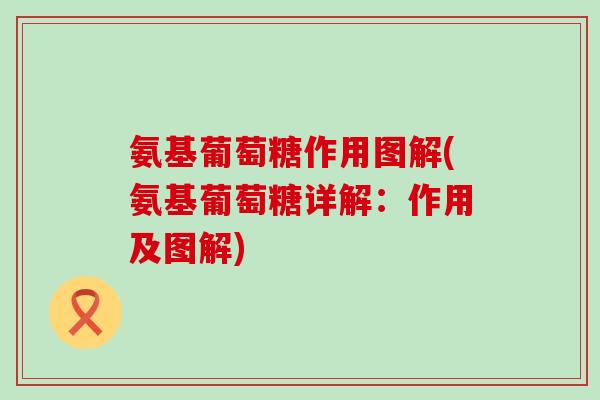 氨基葡萄糖作用图解(氨基葡萄糖详解：作用及图解)