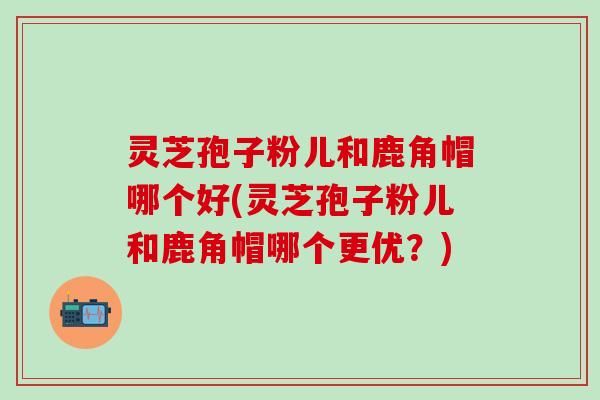 灵芝孢子粉儿和鹿角帽哪个好(灵芝孢子粉儿和鹿角帽哪个更优？)