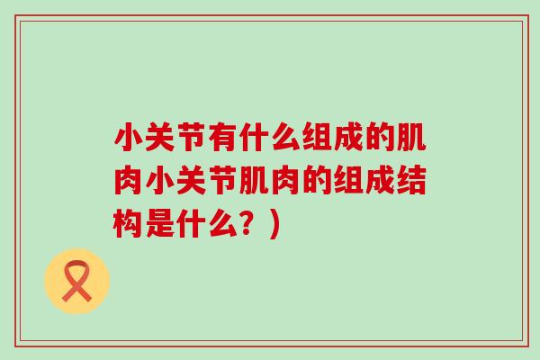 小关节有什么组成的肌肉小关节肌肉的组成结构是什么？)