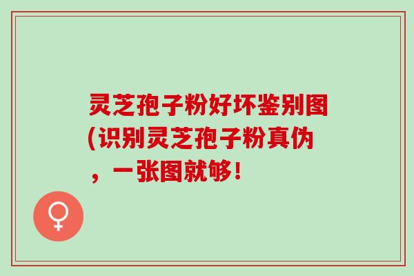 灵芝孢子粉好坏鉴别图(识别灵芝孢子粉真伪，一张图就够！