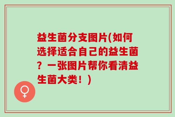 益生菌分支图片(如何选择适合自己的益生菌？一张图片帮你看清益生菌大类！)