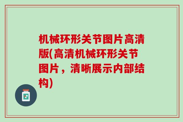 机械环形关节图片高清版(高清机械环形关节图片，清晰展示内部结构)