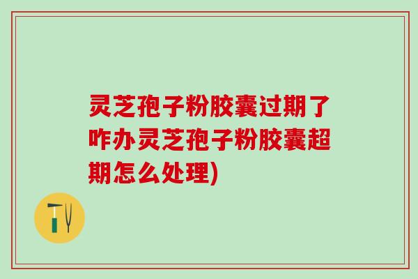 灵芝孢子粉胶囊过期了咋办灵芝孢子粉胶囊超期怎么处理)