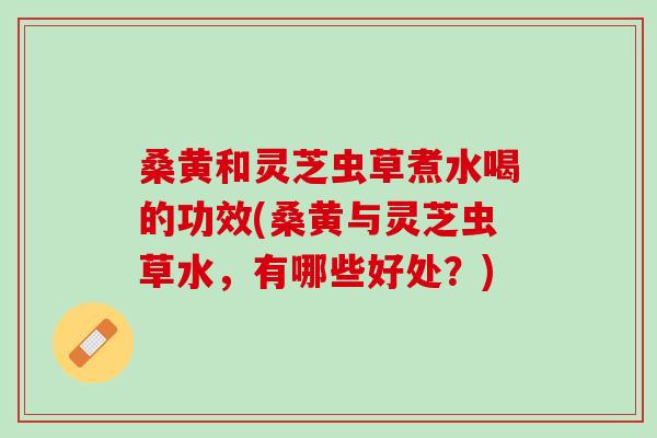 桑黄和灵芝虫草煮水喝的功效(桑黄与灵芝虫草水，有哪些好处？)