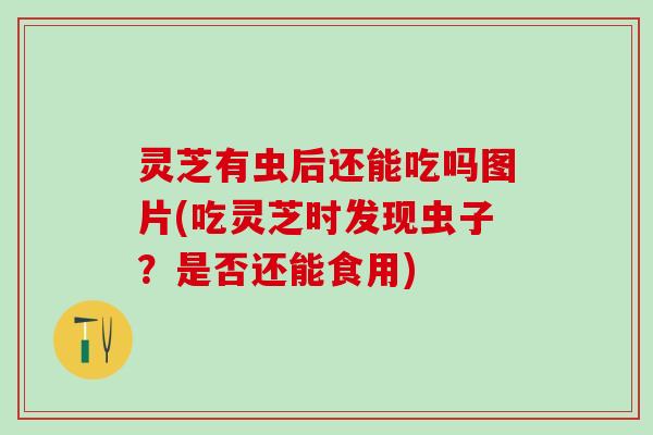 灵芝有虫后还能吃吗图片(吃灵芝时发现虫子？是否还能食用)