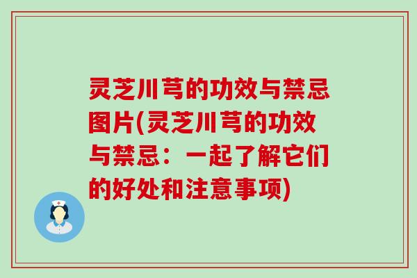 灵芝川芎的功效与禁忌图片(灵芝川芎的功效与禁忌：一起了解它们的好处和注意事项)