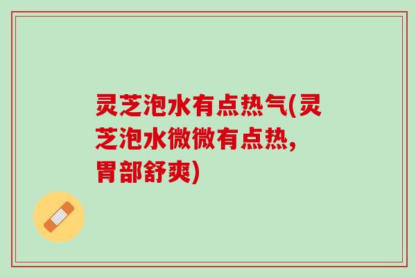 灵芝泡水有点热气(灵芝泡水微微有点热, 胃部舒爽)
