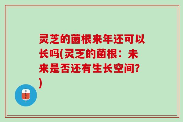 灵芝的菌根来年还可以长吗(灵芝的菌根：未来是否还有生长空间？)