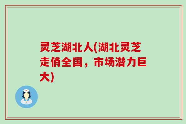 灵芝湖北人(湖北灵芝走俏全国，市场潜力巨大)