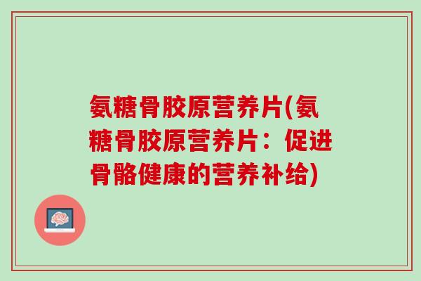 氨糖骨胶原营养片(氨糖骨胶原营养片：促进骨骼健康的营养补给)