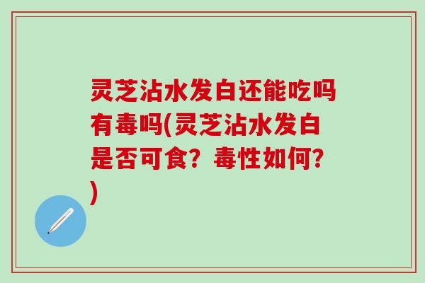 灵芝沾水发白还能吃吗有毒吗(灵芝沾水发白是否可食？毒性如何？)