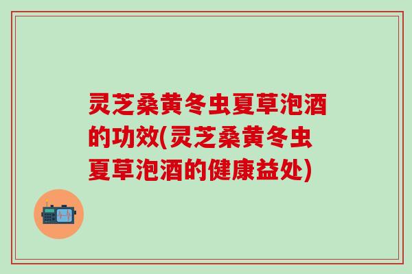 灵芝桑黄冬虫夏草泡酒的功效(灵芝桑黄冬虫夏草泡酒的健康益处)