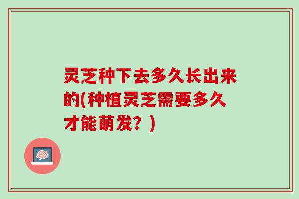 灵芝种下去多久长出来的(种植灵芝需要多久才能萌发？)