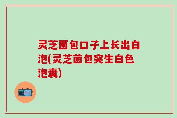 灵芝菌包口子上长出白泡(灵芝菌包突生白色泡囊)