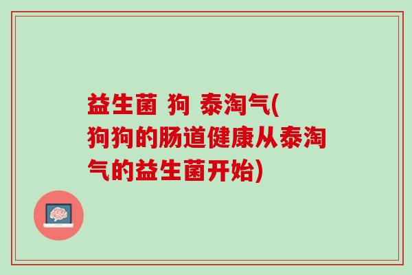 益生菌 狗 泰淘气(狗狗的肠道健康从泰淘气的益生菌开始)