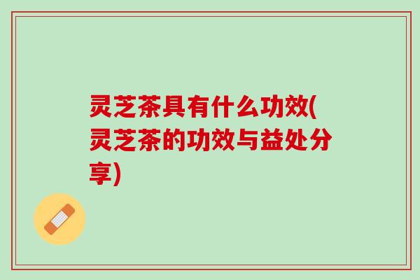 灵芝茶具有什么功效(灵芝茶的功效与益处分享)