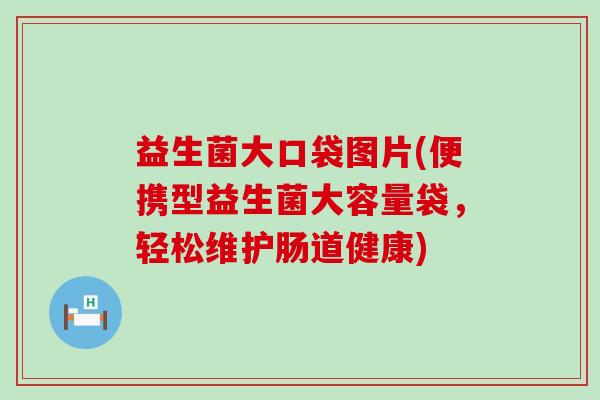 益生菌大口袋图片(便携型益生菌大容量袋，轻松维护肠道健康)
