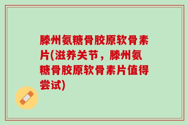 滕州氨糖骨胶原软骨素片(滋养关节，滕州氨糖骨胶原软骨素片值得尝试)