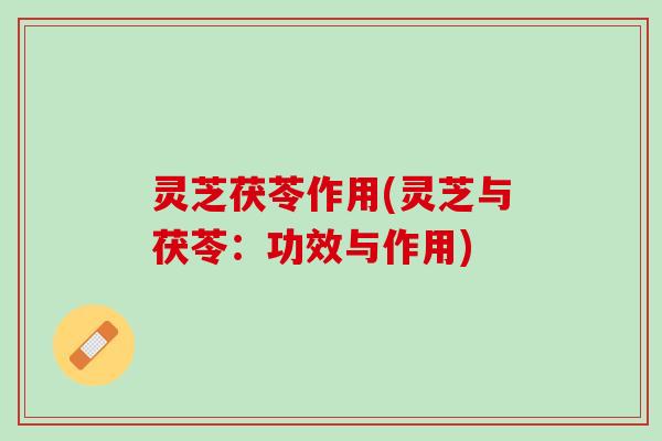 灵芝茯苓作用(灵芝与茯苓：功效与作用)