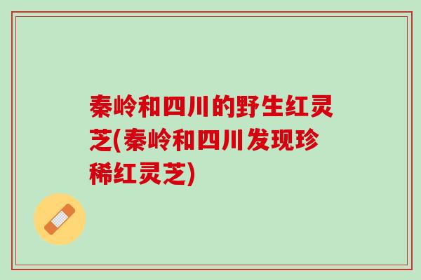 秦岭和四川的野生红灵芝(秦岭和四川发现珍稀红灵芝)