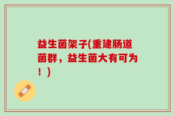 益生菌架子(重建肠道菌群，益生菌大有可为！)