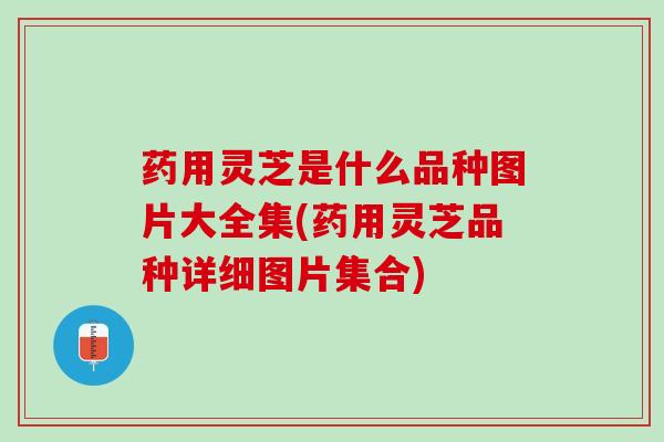 药用灵芝是什么品种图片大全集(药用灵芝品种详细图片集合)