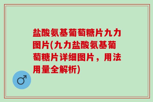 盐酸氨基葡萄糖片九力图片(九力盐酸氨基葡萄糖片详细图片，用法用量全解析)