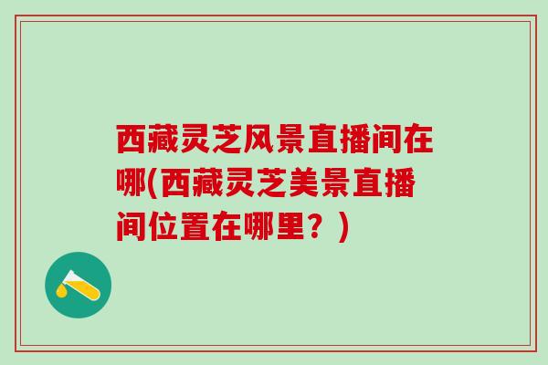西藏灵芝风景直播间在哪(西藏灵芝美景直播间位置在哪里？)
