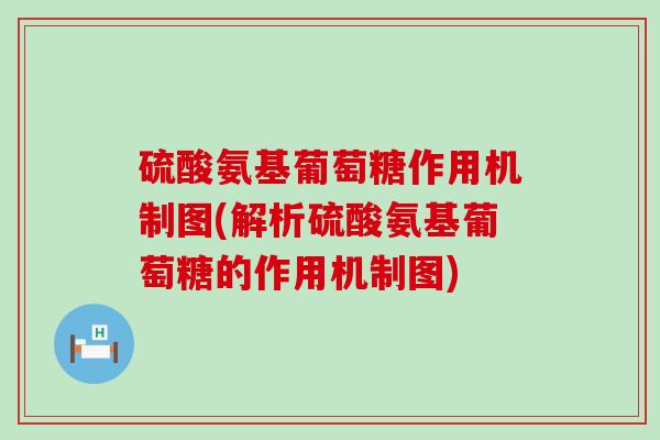 硫酸氨基葡萄糖作用机制图(解析硫酸氨基葡萄糖的作用机制图)