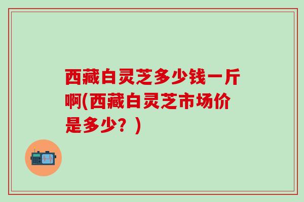 西藏白灵芝多少钱一斤啊(西藏白灵芝市场价是多少？)