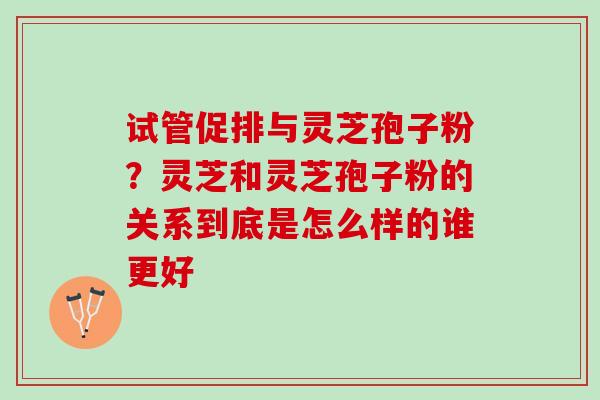 试管促排与灵芝孢子粉？灵芝和灵芝孢子粉的关系到底是怎么样的谁更好