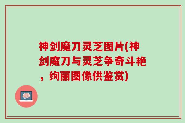 神剑魔刀灵芝图片(神剑魔刀与灵芝争奇斗艳，绚丽图像供鉴赏)