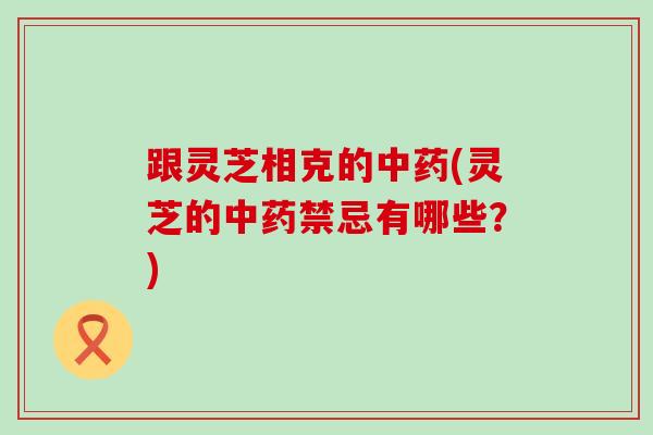 跟灵芝相克的中药(灵芝的中药禁忌有哪些？)