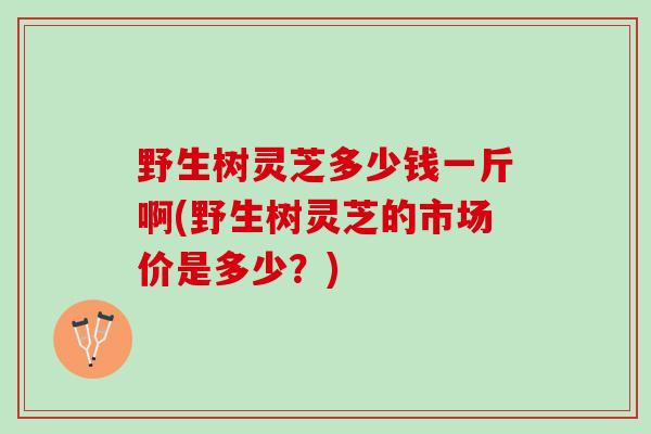 野生树灵芝多少钱一斤啊(野生树灵芝的市场价是多少？)