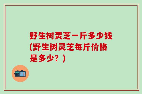 野生树灵芝一斤多少钱(野生树灵芝每斤价格是多少？)