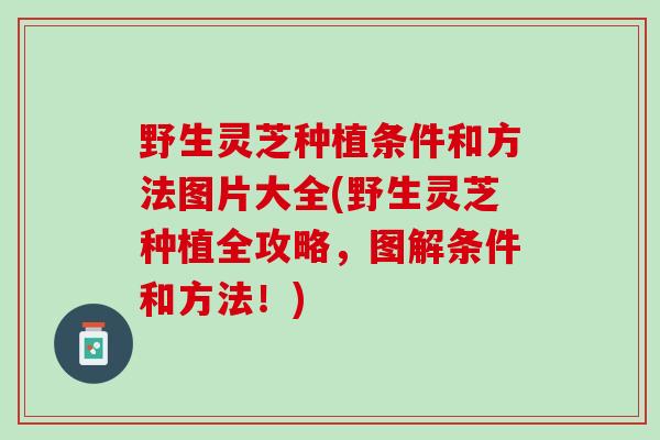 野生灵芝种植条件和方法图片大全(野生灵芝种植全攻略，图解条件和方法！)