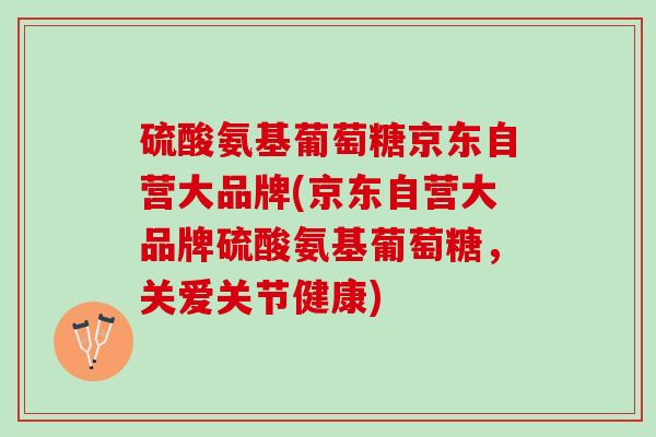 硫酸氨基葡萄糖京东自营大品牌(京东自营大品牌硫酸氨基葡萄糖，关爱关节健康)
