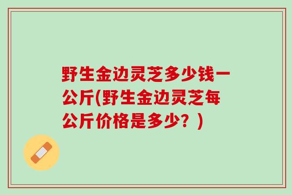 野生金边灵芝多少钱一公斤(野生金边灵芝每公斤价格是多少？)