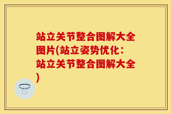 站立关节整合图解大全图片(站立姿势优化：站立关节整合图解大全)