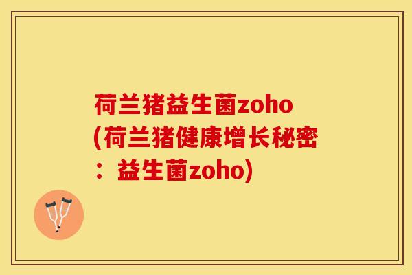 荷兰猪益生菌zoho(荷兰猪健康增长秘密：益生菌zoho)