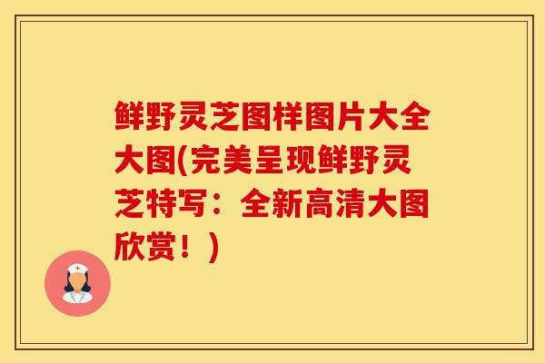 鲜野灵芝图样图片大全大图(完美呈现鲜野灵芝特写：全新高清大图欣赏！)