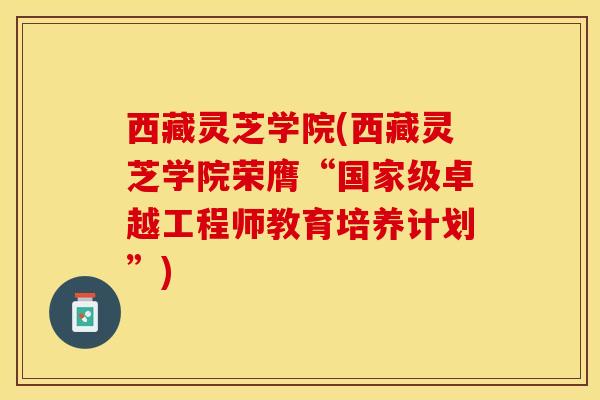 西藏灵芝学院(西藏灵芝学院荣膺“国家级卓越工程师教育培养计划”)